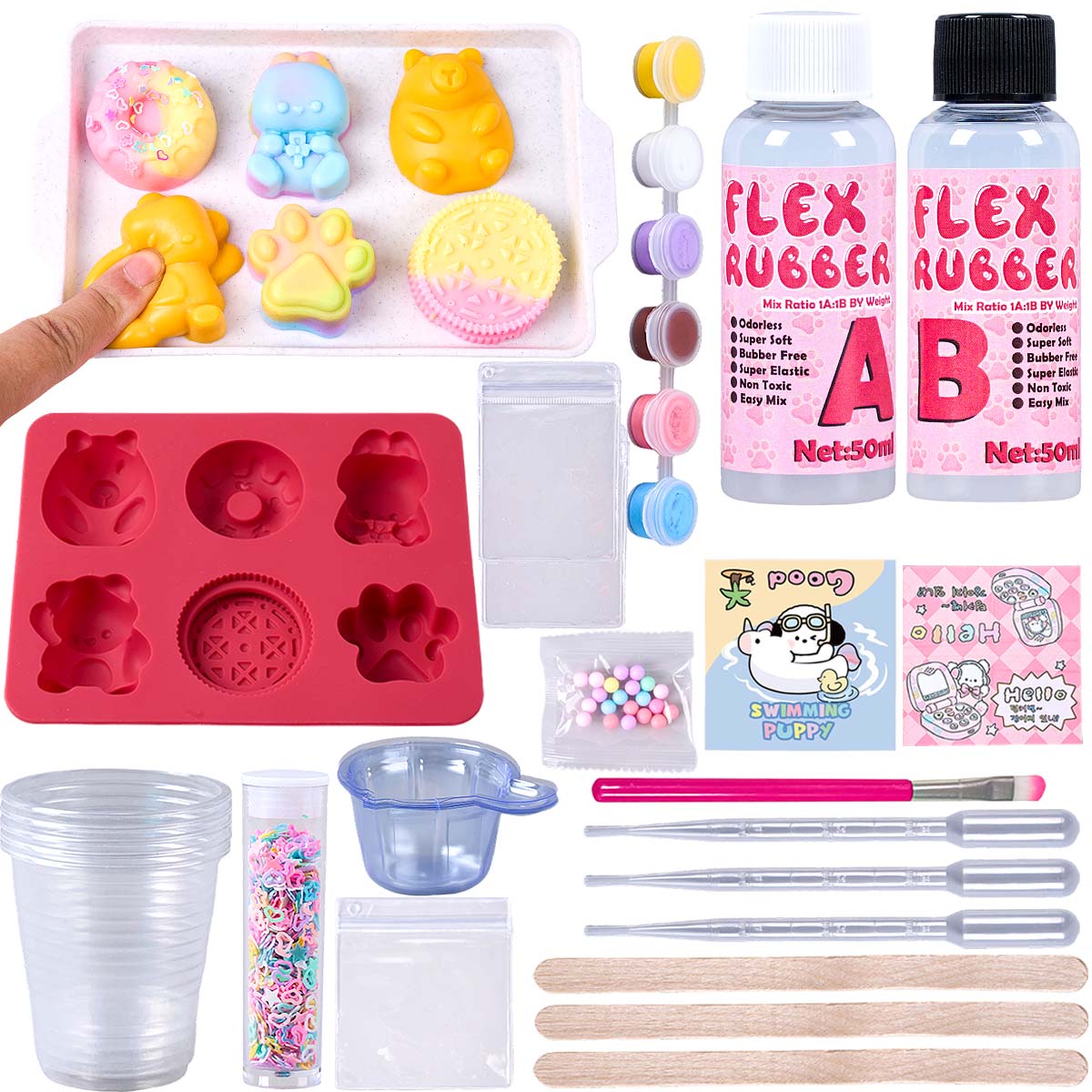 Taba Squishy Maker Kit Flex Ru - Donut Mold Silicone 评论和价格