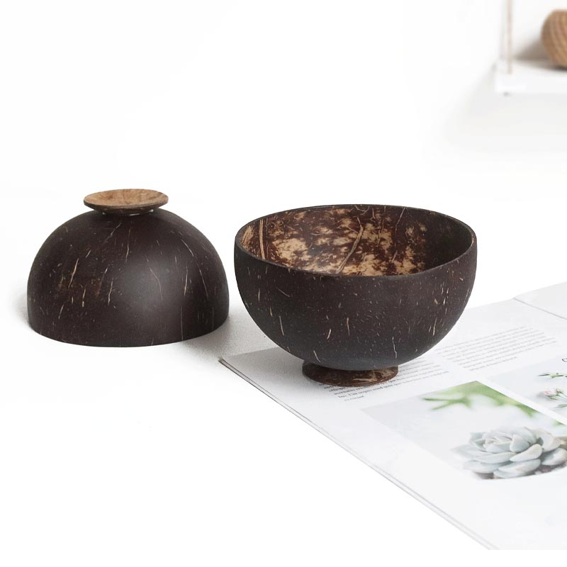 1pcs Natural Coconut Bowl Spoo - Dim Sum Basket 评论和价格
