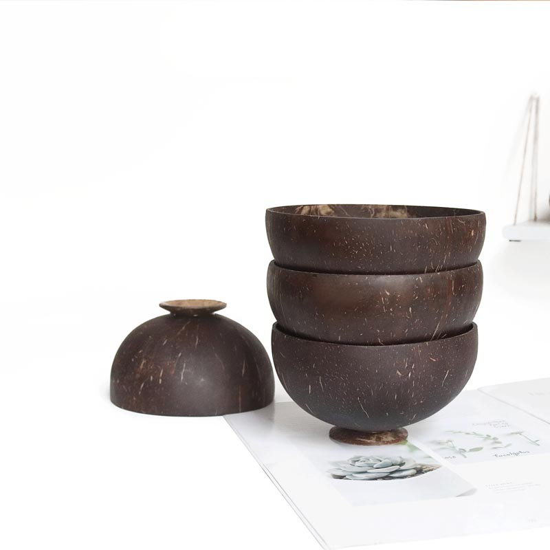 1pcs Natural Coconut Bowl Spoo - Dim Sum Basket 评论和价格