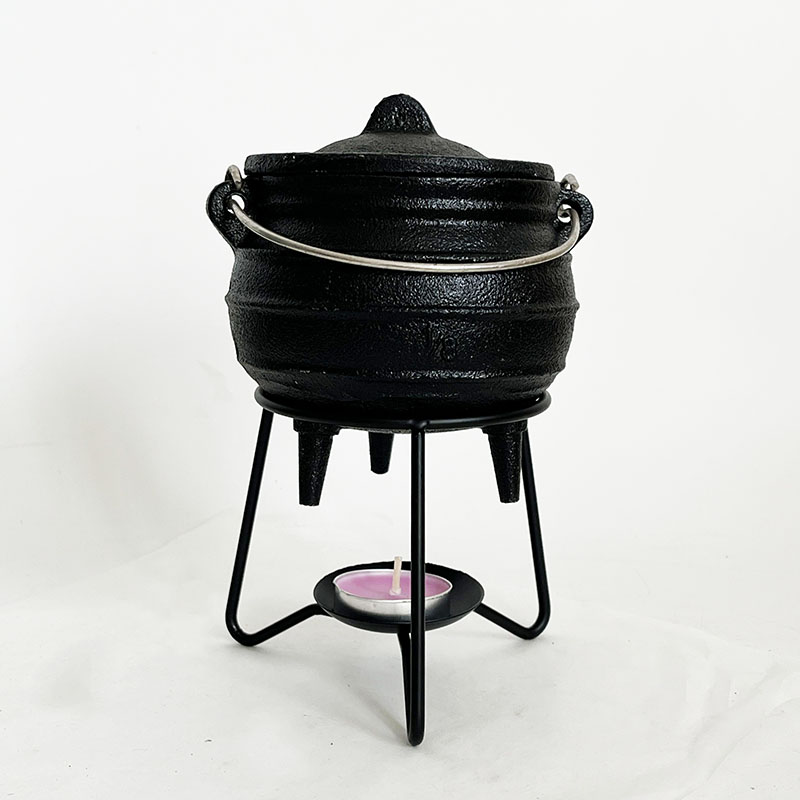 Medium 1/8# Cast Iron Cauldron - Cast Iron Corn 评论和价格