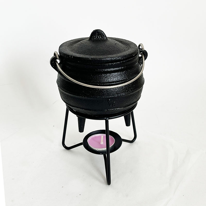 Medium 1/8# Cast Iron Cauldron - Cast Iron Corn 评论和价格